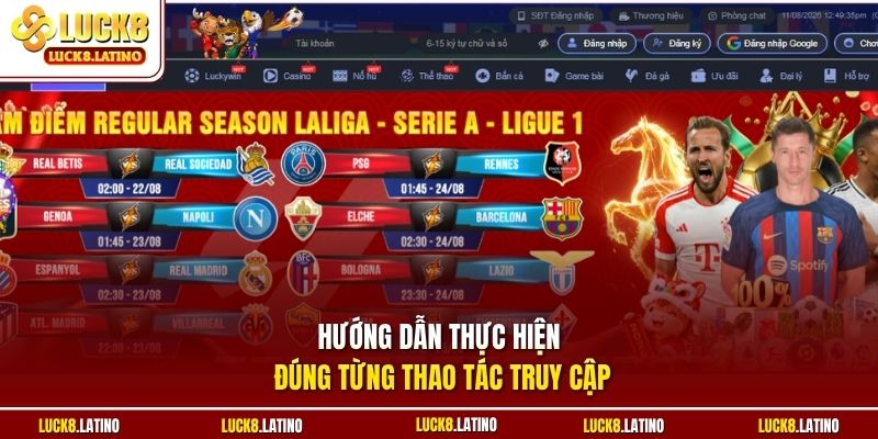 Hướng dẫn thực hiện đúng từng thao tác truy cập