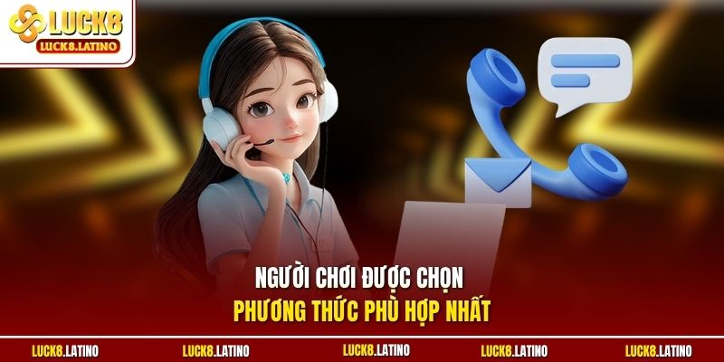 Người chơi được chọn phương thức phù hợp nhất
